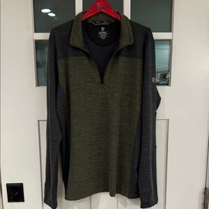 Kuhl Ryzer 1/4 zip Olive and Charcoal